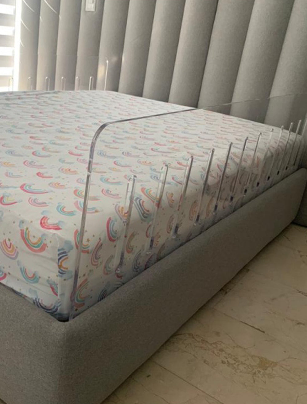 BARANDAL ACRÍLICO PARA CAMA.