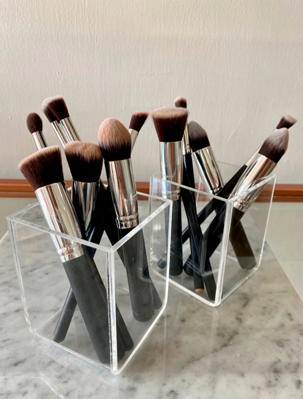 DUO BRUSH HOLDER CRYSTAL