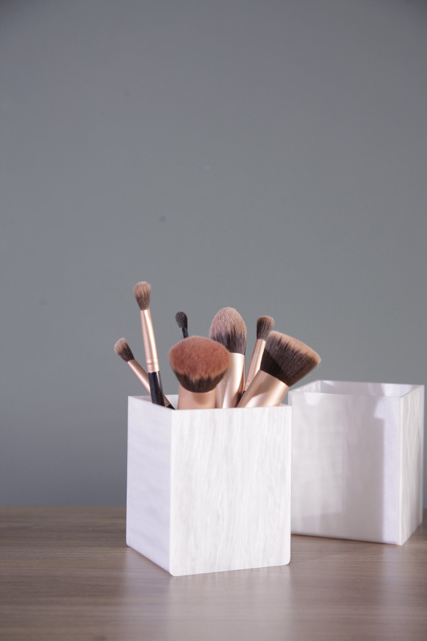 DUO BRUSH HOLDER MARMOL ( 2 piezas)