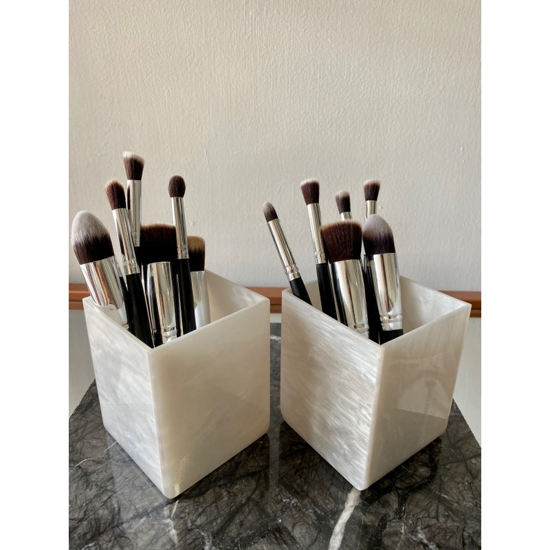 DUO BRUSH HOLDER MARMOL ( 2 piezas)